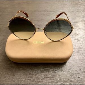 Chloe wire frame round sunglasses